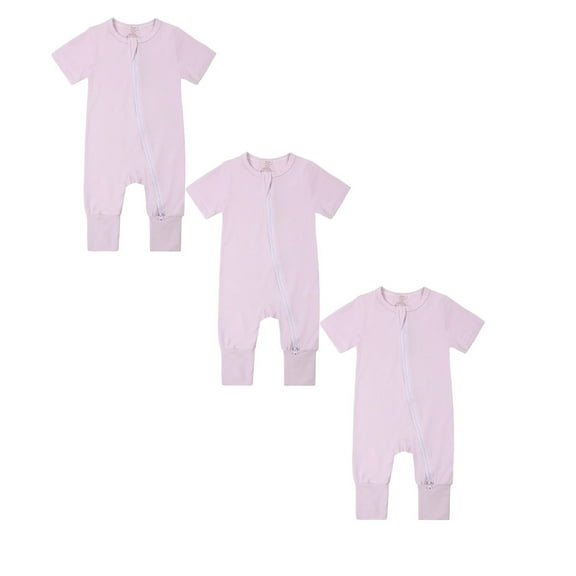Toddler Bodysuit Backed Onesie Pajamas Comfortable Short Sleeve Bodysuits Boy Clothes 24M Cute boy and girl baby clothes
