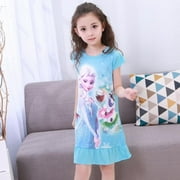 EKEZON Toddler Night Gown Little Girls Princess Pajamas Dress
