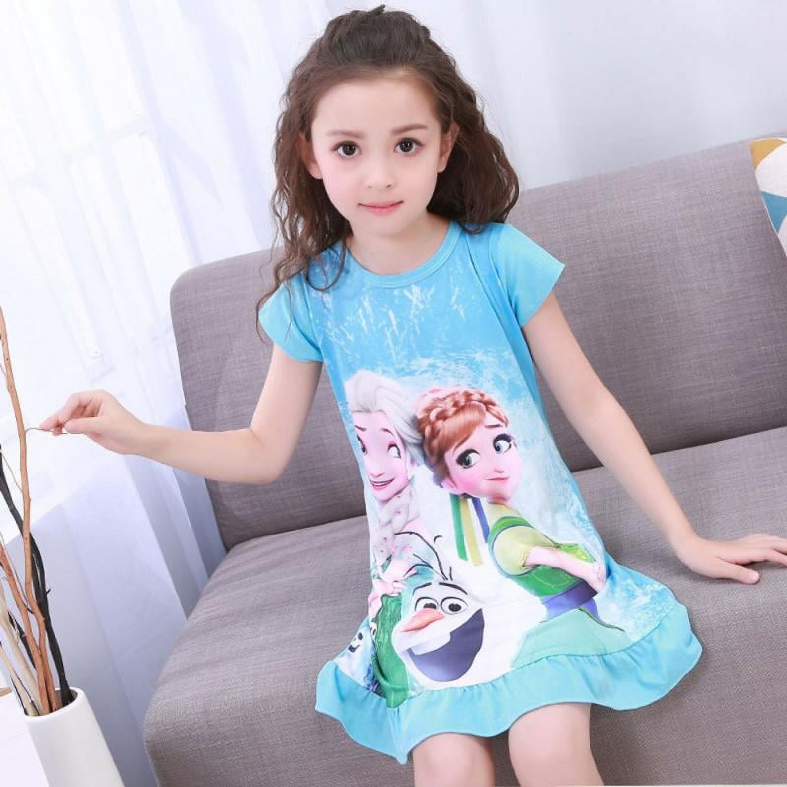 Toddler Night Gown Little Girls Princess Pajamas Dress