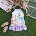thumbnail image 1 of Toddler Nightgown Spaghetti Girls Sleep Dress for Girls Dinosaur Cute Pajamas Dress Strap Dress W25 18-24 Months, 1 of 6