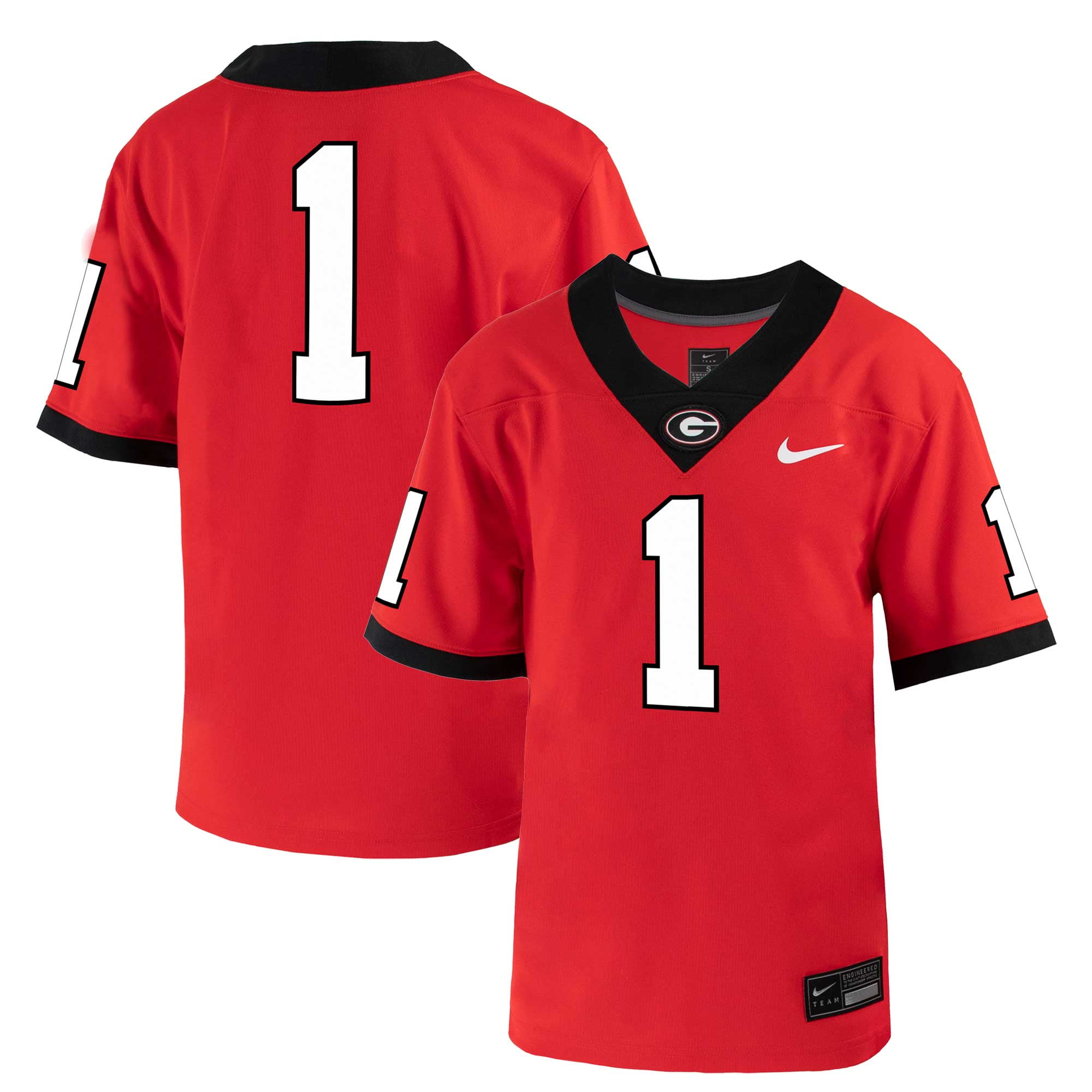 Toddler Nike 1 Red Bulldogs Untouchable Football Jersey