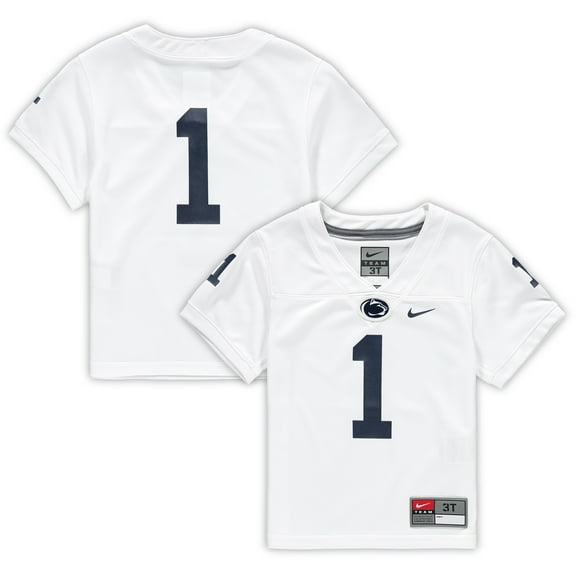 Toddler Nike #1 White Penn State Nittany Lions Untouchable Football Jersey