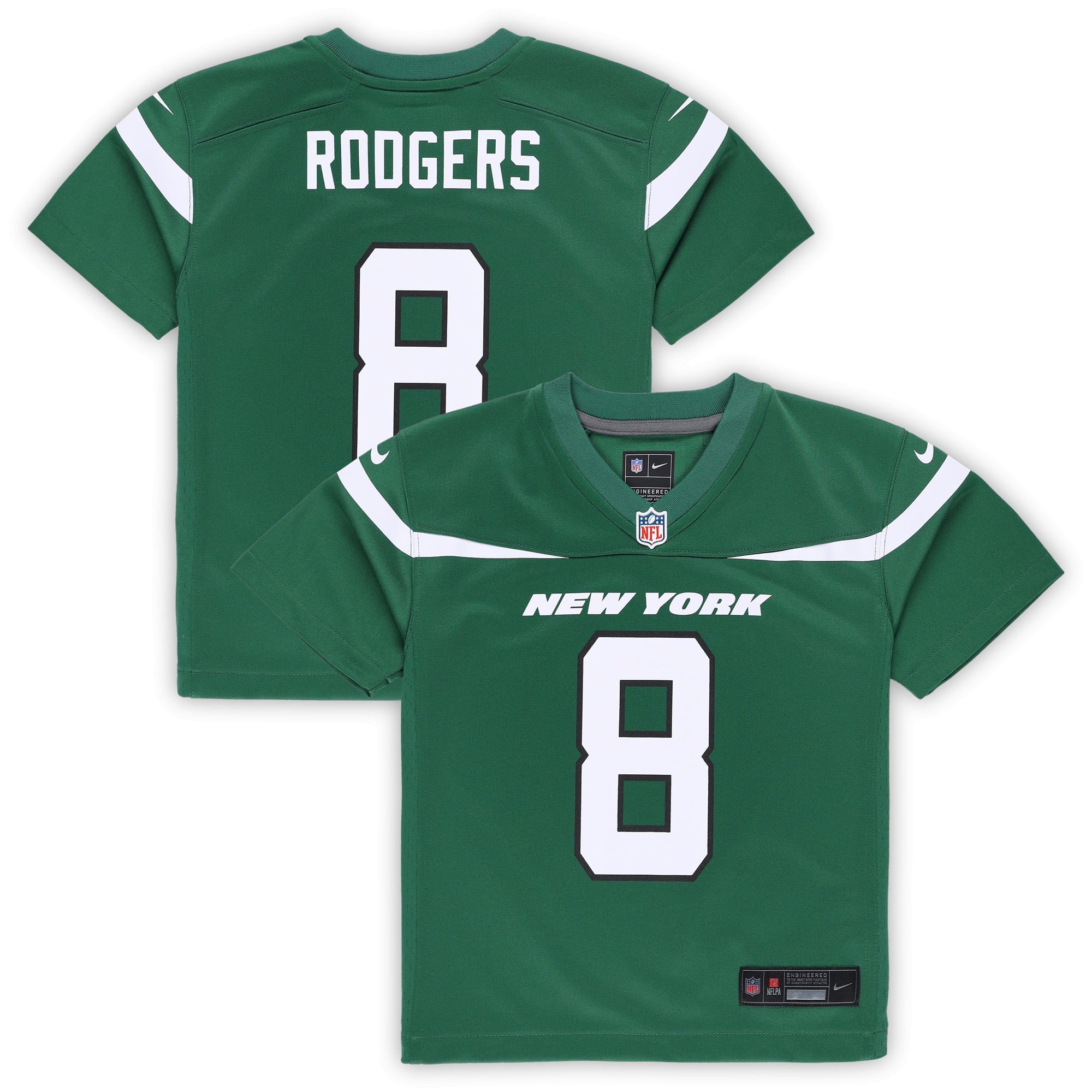 Toddler Nike Aaron Rodgers Gotham Green New York Jets Game Jersey Walmart