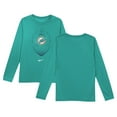 thumbnail image 1 of Toddler Nike Aqua Miami Dolphins Legend Icon Long Sleeve T-Shirt, 1 of 3