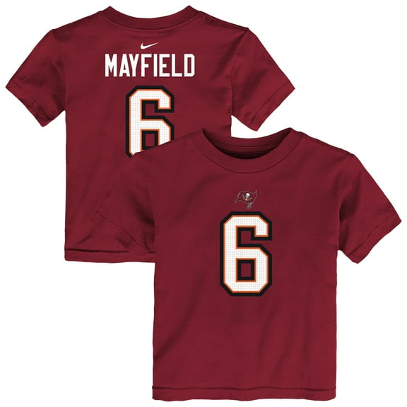 Toddler Nike Baker Mayfield Red Tampa Bay Buccaneers Player Name & Number T-Shirt