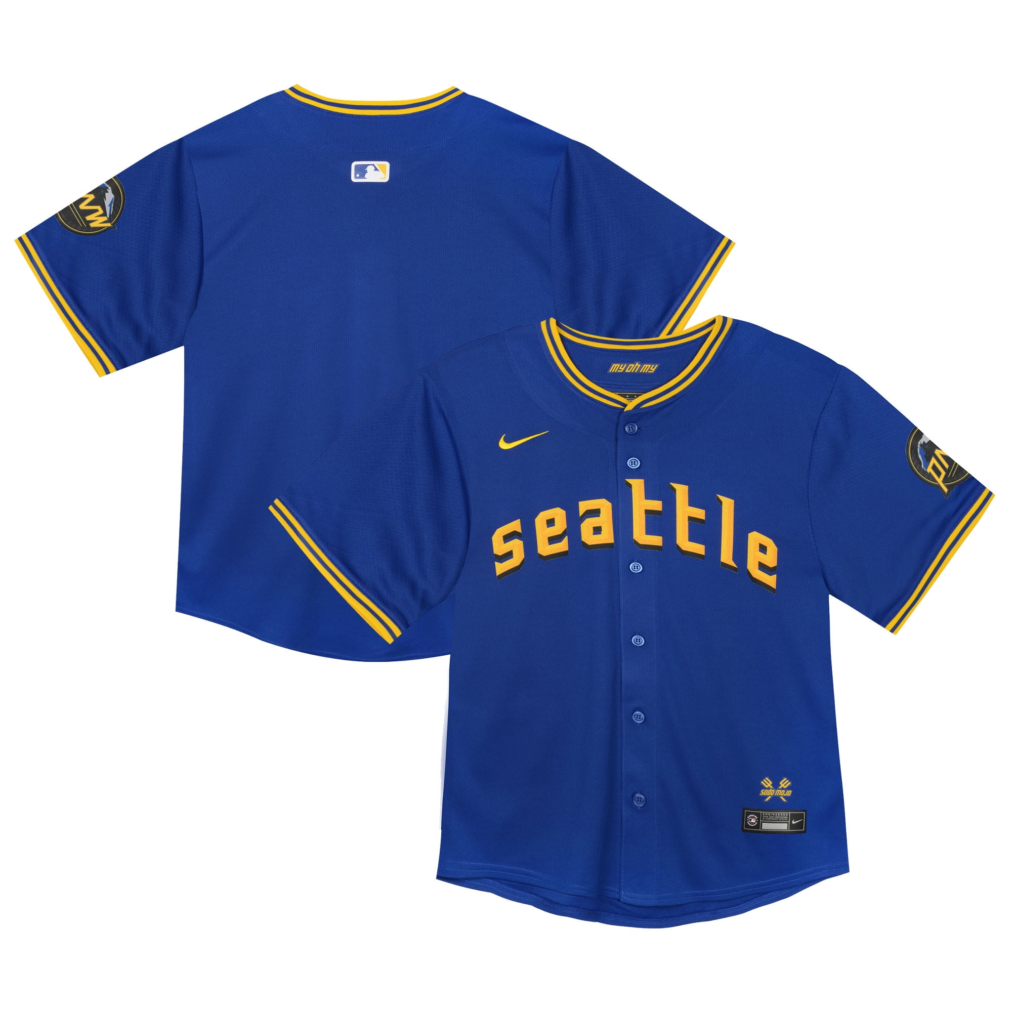 Toddler-Nike Blue Seattle Mariners City Connect Team Limited