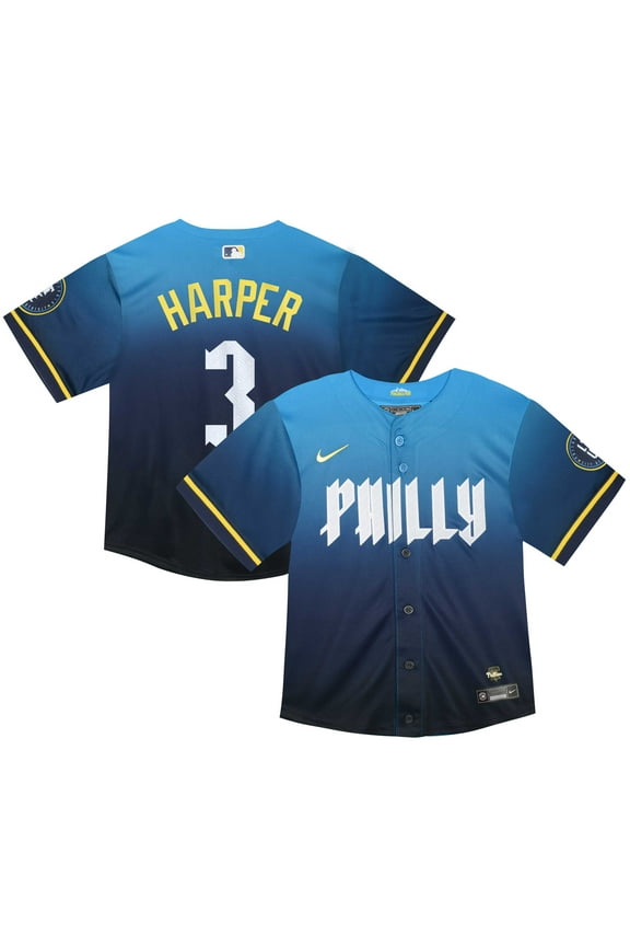 Toddler Nike Bryce Harper Blue Philadelphia Phillies 2024 City Connect Limited Player Jersey