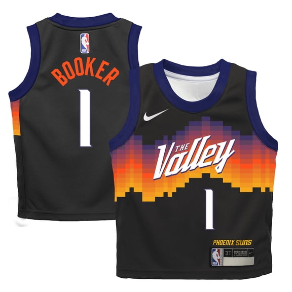 Toddler Nike Devin Booker Black Phoenix Suns 2025/26 City Edition Swingman Jersey