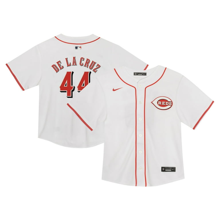 Toddler Nike Elly De La Cruz White Cincinnati Reds Game Jersey