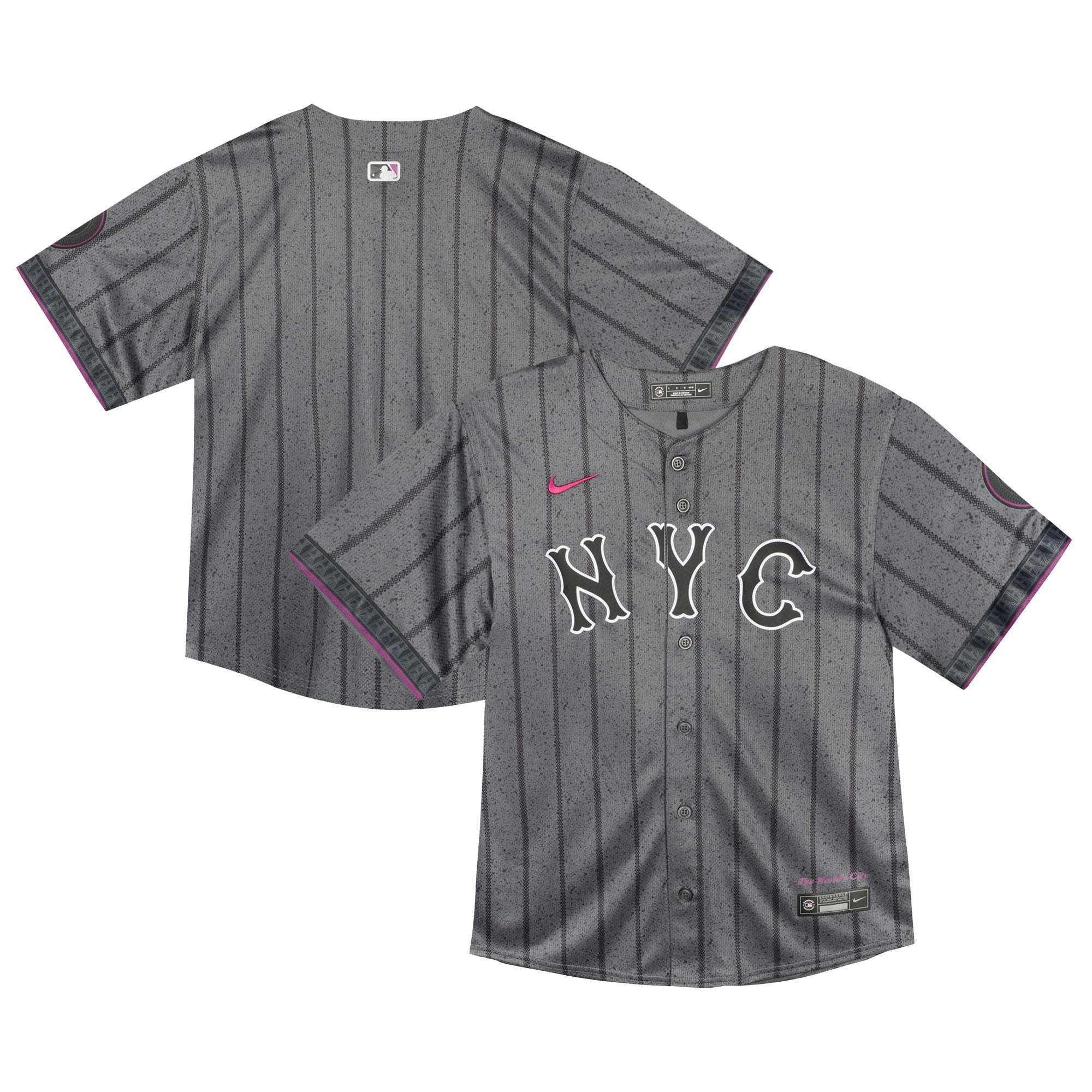 Toddler-Nike Gray New York Mets City Connect Team Limited