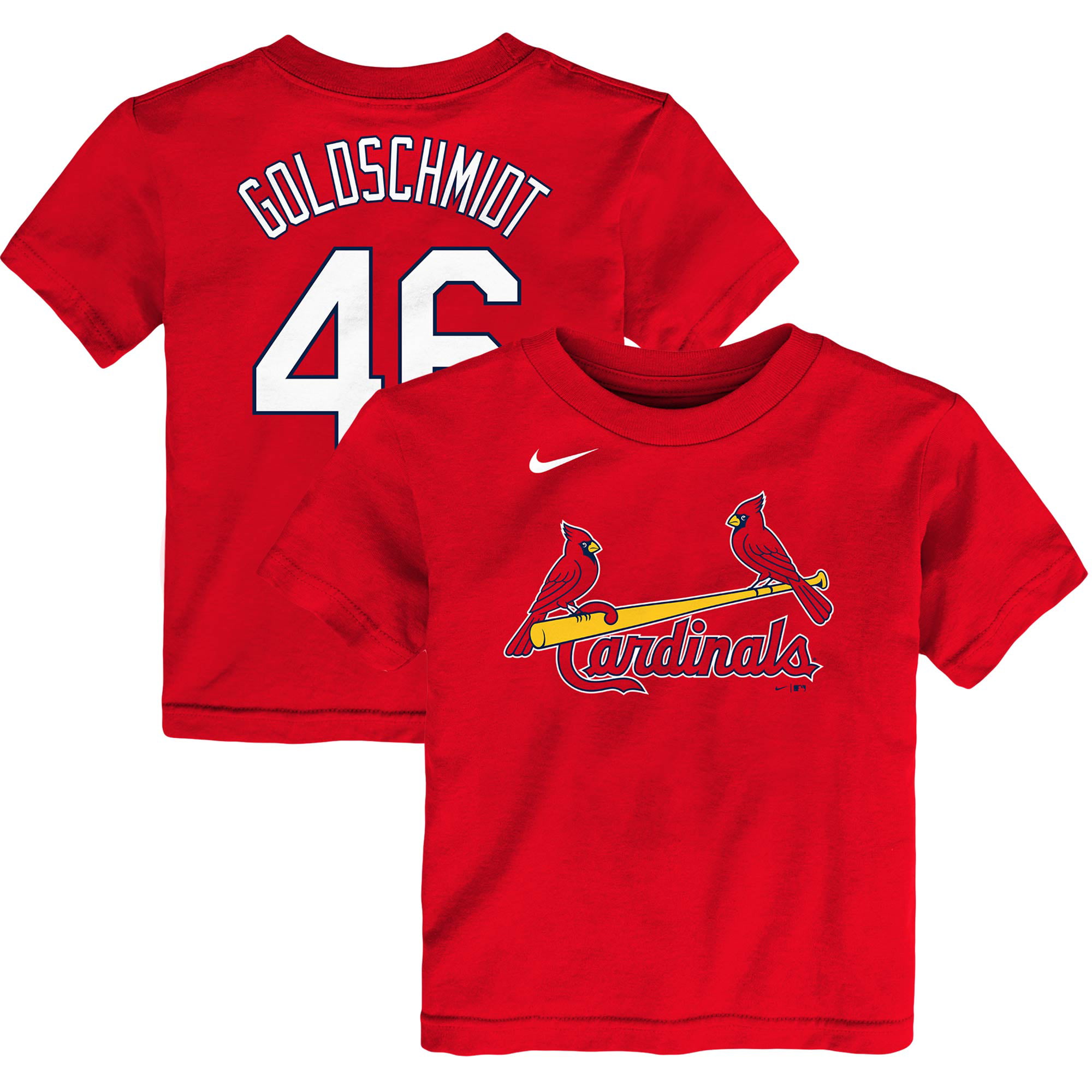Toddler Nike Paul Goldschmidt Red St. Louis Cardinals Player Name & Number  T-Shirt 