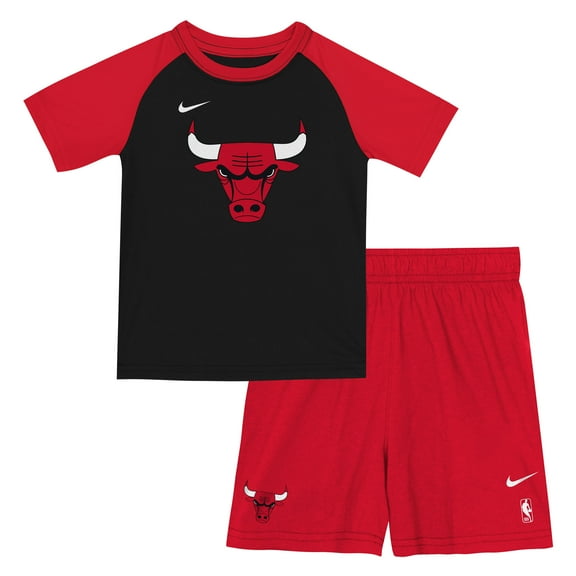 Toddler-Nike Red Chicago Bulls Practice T-Shirt & Shorts Set