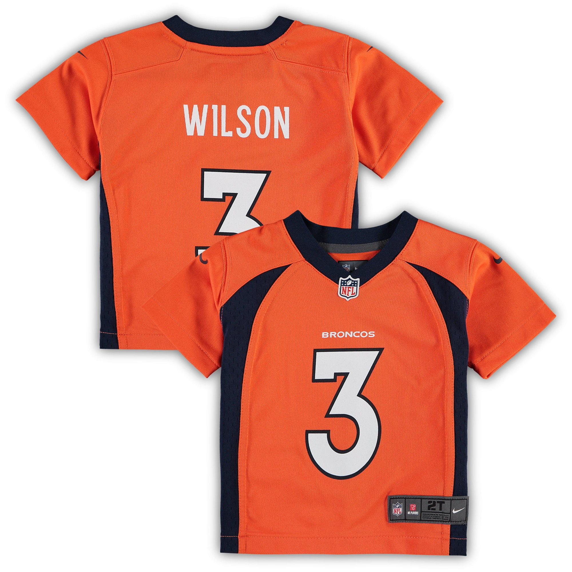 Nike NFL Denver Broncos (RUSSELL Wilson) Men's Game Football Jersey - Orange XL