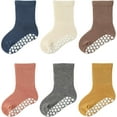 thumbnail image 1 of Toddler Non Slip Crew Socks Anti Skid for Baby Little Boys Girls Kids, 1 of 7