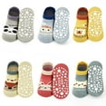 thumbnail image 1 of Toddler Non Slip Socks Baby Grip Socks 6 Pairs Toddler Ankle Socks with Grip Cute Animal Cartoon Anti Skid Socks for 0-5 Years Baby Boys Girls, 1 of 5