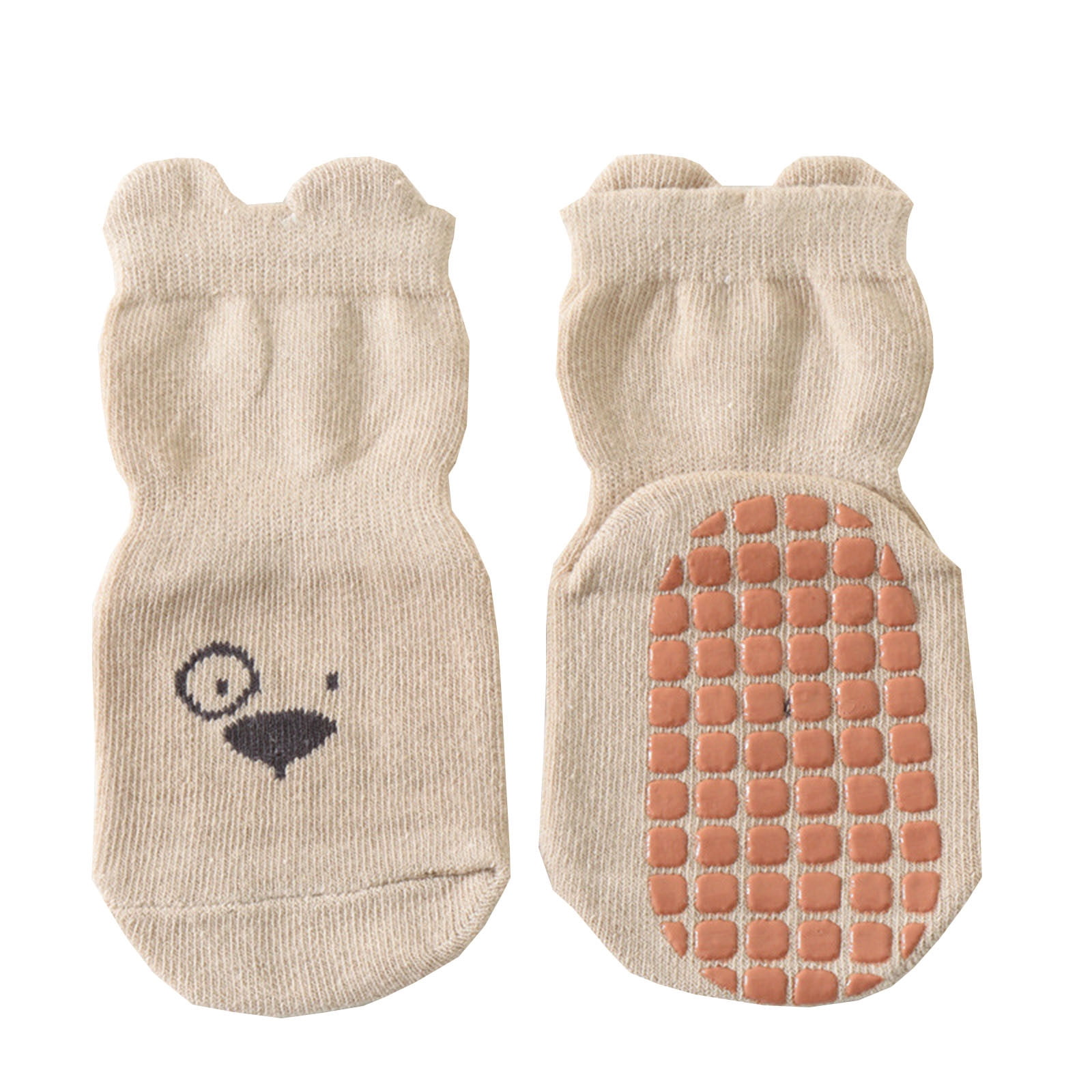 Toddler Non Slip Socks, Cute Baby Socks with Grips Crew Socks 0-5 Years ...