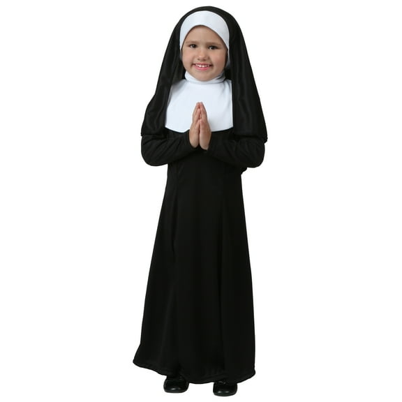 FUN Costumes Nun Female Costume for Toddlers with Sewn Veil, 18 Months