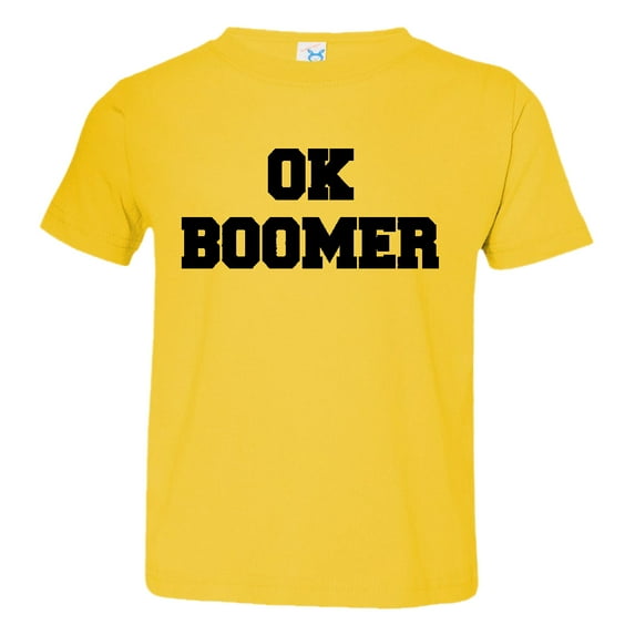 Toddler OK Boomer Distressed Climate #okboomer Global Warming Tee