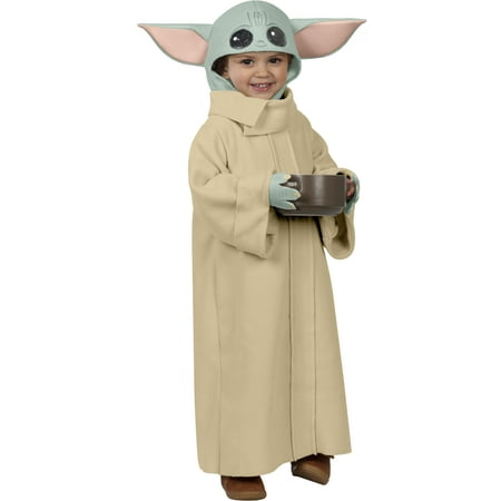Toddler Officially Licensed The Child Halloween Fancy-Dress Costume 2T, Tan and Light Green