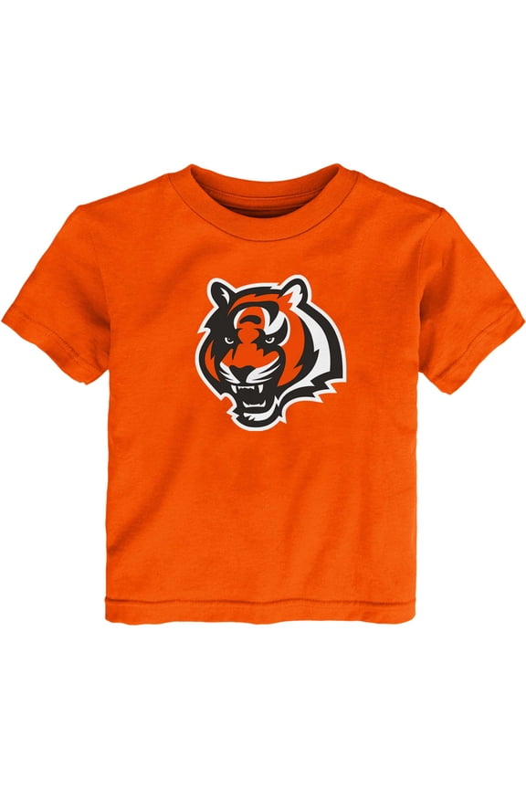 Toddler Orange Cincinnati Bengals Primary Logo T-Shirt