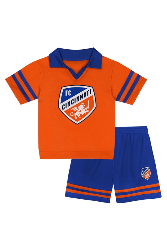 Toddler  Orange FC Cincinnati Charming Dude Top & Short Set