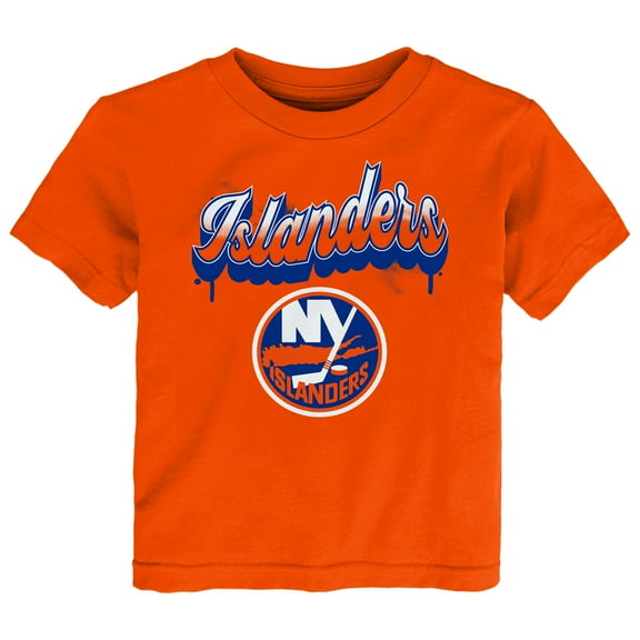 Toddler Orange New York Islanders Bubbly Script T-Shirt