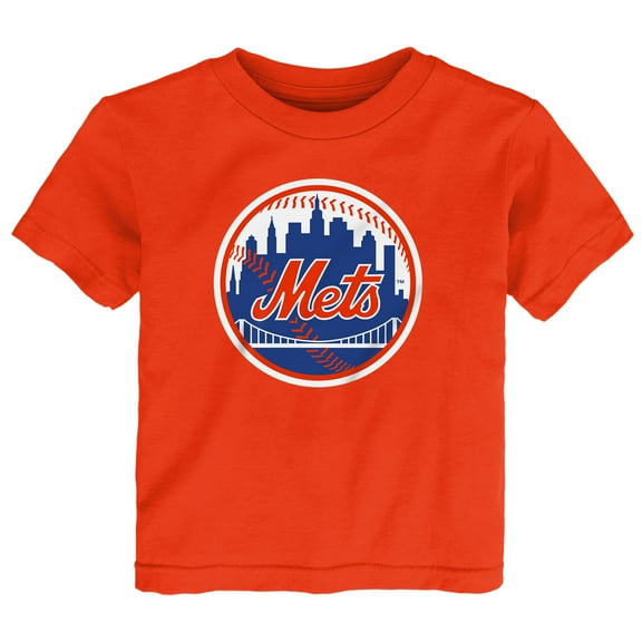 Toddler  Orange New York Mets Primary Logo T-Shirt