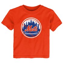 Toddler Orange New York Mets Primary Logo T-Shirt