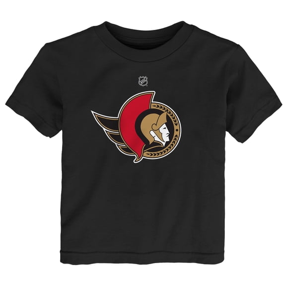 Toddler Outerstuff  Black Ottawa Senators Primary Logo T-Shirt
