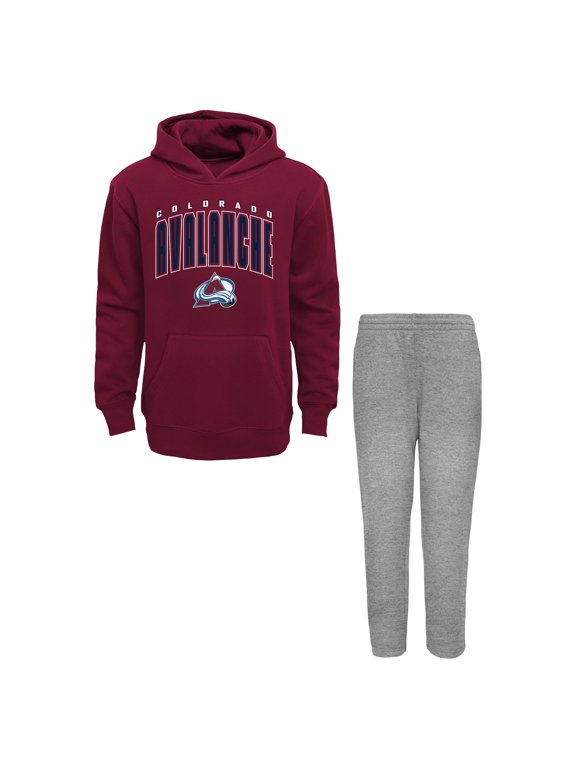 Toddler Outerstuff Burgundy/Gray Colorado Avalanche Step By Step Hoodie & Pants Set
