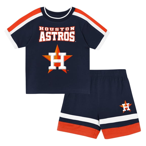 Toddler Outerstuff Navy Houston Astros Ground Ball T-Shirt & Shorts Set
