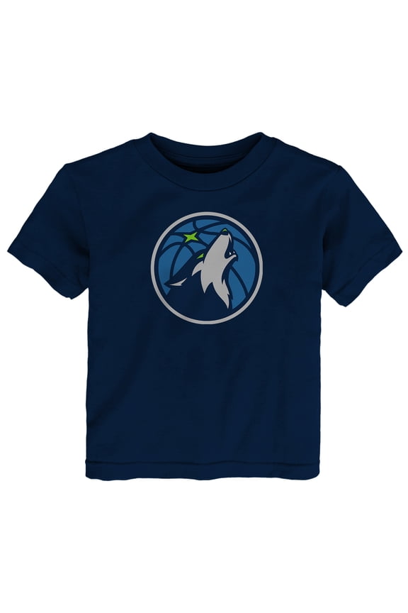 Toddler Outerstuff Navy Minnesota Timberwolves Primary Logo T-Shirt