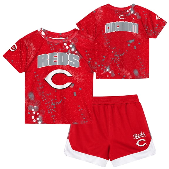 Toddler Outerstuff  Red Cincinnati Reds Pinch Hitter T-Shirt & Shorts Set