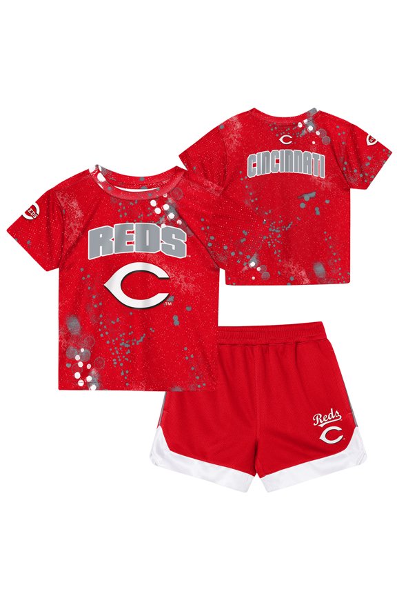Toddler Outerstuff  Red Cincinnati Reds Pinch Hitter T-Shirt & Shorts Set