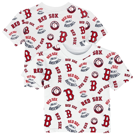 Toddler Outerstuff  White Boston Red Sox Run Down T-Shirt