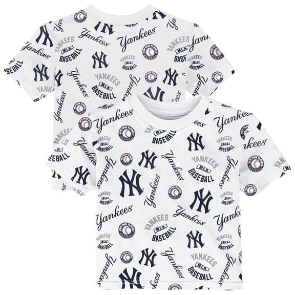 Toddler Outerstuff White New York Yankees Run Down T-Shirt