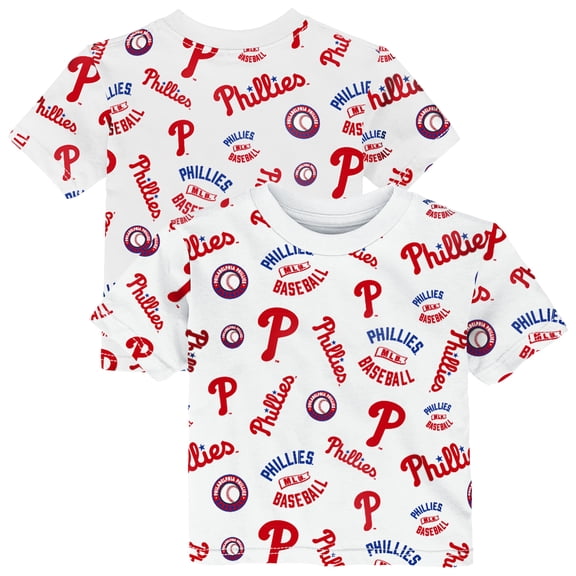 Toddler Outerstuff  White Philadelphia Phillies Run Down T-Shirt
