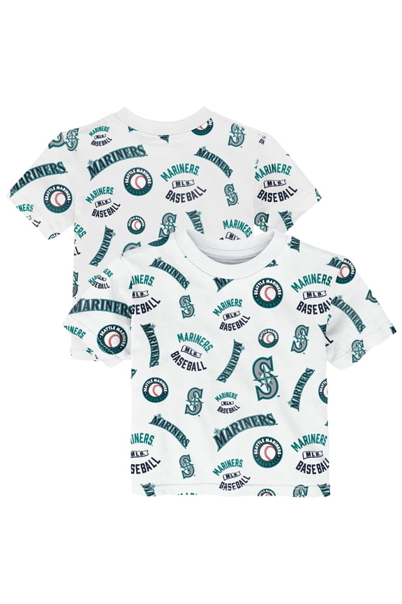Toddler Outerstuff White Seattle Mariners Run Down T-Shirt