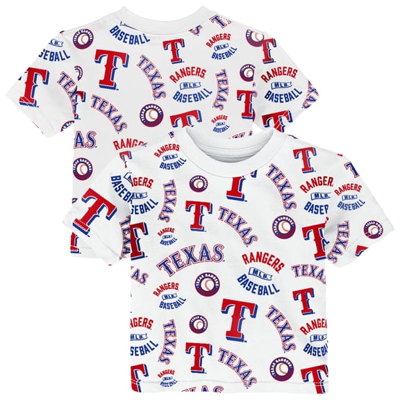 Toddler Outerstuff  White Texas Rangers Run Down T-Shirt