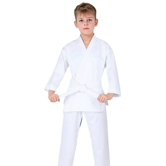 Toddler Outfit,Boys Karate Gi Complete Taekwondo Arts Training Suit With Belt And Pants Kids Practice,Two Piece Outfits,13-14 Years