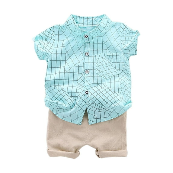 Toddler Outfits Boys Cartoon Set Tops Shorts Summer Baby T Shirt Boys Outfits Set Boy Baby Clothes Light Green 3 Years-4 Years