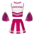 thumbnail image 1 of Toddler Outfits For Girls The Student Sports Meet Cheer Team With Handflowers Clothes Set, 1 of 6