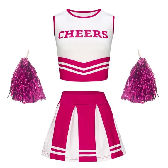 Toddler Outfits For Girls The Student Sports Meet Cheer Team With Handflowers Clothes Set