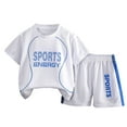 thumbnail image 1 of Toddler Outfits Girls Sports Shorts Sets 2 Piece Basketball Tank Top Mesh Shorts Quick Dry Set Girls Summer Clothes White 4 Years-5 Years, 1 of 3