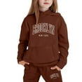 thumbnail image 1 of Toddler Outfits for Girls Sets Child Boys Long Sleeve Solid Warm Hoodie Pullover Tops Pants Kids Sweat Suit Sweatsuits 8-9 Years, 1 of 4