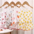 thumbnail image 1 of Toddler Outfits for Girls Sleeveless Cotton Top and Shorts Comfortable Loungewear Set Girls' Clothing Sets Khaki 2-3T, 1 of 5