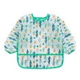 thumbnail image 1 of Toddler Paint Smock Kids Long Sleeve Art Smock Cartoon Print Waterproof Painting Aprons Feeding Bib with Pocket for Boys Girls, 1 of 7