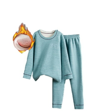 Toddler Pajamas Set Kids Crewneck Pajama Top Toddler Pants Children's Pajamas Two Piece Set Soft Toddler Pajamas for Little Girls Boys 6-7 Years