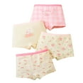 thumbnail image 1 of Toddler Panties 4 Pack Toddler Kids Girls Boxer Briefs Cherry Bunny Print Soft Breathable Elastic Waist Underwear Toddler Underwear Pink 8 Years-10 Years, 1 of 3