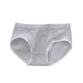 thumbnail image 1 of Toddler Panties Big Kids Undies Cotton Girls' Breathable Mid Waist Student Full Cotton Crotch Pants Little Girls Underwear Toddler Briefs Gray XL, 1 of 3